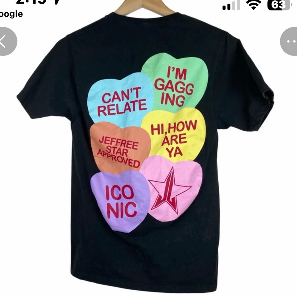 Jeffree Star exclusive valentines tshirt